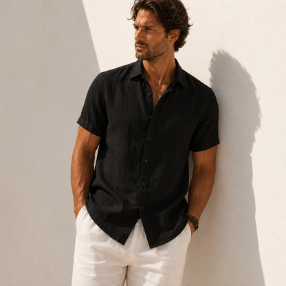 La Chemise Lin Coupe Courte